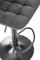Hoker H-95 szary tapicerowany aksamitem z oparciem | MIRAT. w stylu GLAMOUR kolekcja