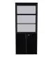 Regał biurowy EASY SPACE CABINET HO 5-OH 80cm czarny zamykany I sklep meblowy MIRAT.