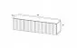 Szafka RTV TAL 2 150 czarna mat MEBLE LINDNER | MIRAT. w stylu GLAMOUR, LOFT kolekcja TAL