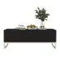 Stolik kawowy TAL 3D 110x54cm czarny mat/gold glamour I sklep meblowy MIRAT. styl GLAMOUR kolekcja TAL