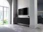 Szafka RTV TAL 2 150 czarna mat MEBLE LINDNER | MIRAT. w stylu GLAMOUR, LOFT kolekcja TAL