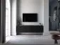 Szafka RTV TAL 2 150 czarna mat MEBLE LINDNER | MIRAT. w stylu GLAMOUR, LOFT kolekcja TAL