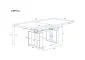 Ława rozkładana podnoszona EMPOLI 110(170)x65 dąb stirling industrialna I sklep meblowy MIRAT. styl LOFT