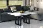Ława rozkładana podnoszona EMPOLI 110(170)x65 biały połysk do salonu I sklep meblowy MIRAT. styl LOFT