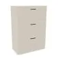 Komoda biurowa EASY SPACE CABINET 3D 80cm kaszmirowa zamykana I sklep meblowy MIRAT.