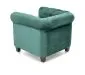 Fotel do salonu ERIKSEN VELVET ciemnozielony w stylu glamour | MIRAT. styl GLAMOUR