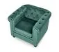 Fotel do salonu ERIKSEN VELVET ciemnozielony w stylu glamour | MIRAT. styl GLAMOUR