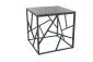 Ława ESCADA B III 55x55 szary marmur/czarna do salonu I sklep meblowy MIRAT. styl LOFT