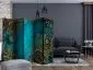 Parawan dwustronny Orient 225x172 cm 5-częściowy niebieski | MIRAT.