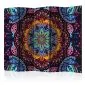 Parawan jednostronny Orient 225x172 cm 5-częściowy fioletowy | MIRAT.