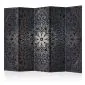 Parawan dwustronny Orient 225x172 cm 5-częściowy szary | MIRAT.