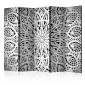 Parawan dwustronny Orient 225x172 cm 5-częściowy czarny | MIRAT.