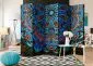 Parawan jednostronny Orient 225x172 cm 5-częściowy wielokolorowy | MIRAT.