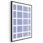 Plakat Białe linie 21x30 cm z ramą czarną z marginesem | MIRAT.