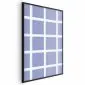 Plakat Białe linie 60x90 cm z ramą czarną bez marginesu | MIRAT.