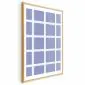 Plakat Białe linie 21x30 cm z ramą złotą z marginesem | MIRAT.
