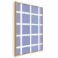 Plakat Białe linie 21x30 cm z ramą złotą bez marginesu | MIRAT.