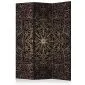 Parawan jednostronny Orient 135x172 cm 3-częściowy brązowy | MIRAT.