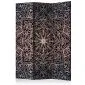 Parawan dwustronny Orient 135x172 cm 3-częściowy szary | MIRAT.