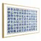 Plakat Płytki azulejos 60x40 cm z ramą złotą z marginesem | MIRAT.