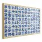 Plakat Płytki azulejos 60x40 cm z ramą złotą bez marginesu | MIRAT.