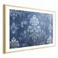 Plakat Retro ornament 60x40 cm z ramą złotą z marginesem | MIRAT.
