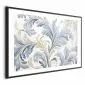 Plakat Barokowe pnącze 60x40 cm z ramą czarną z marginesem | MIRAT.