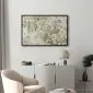 Plakat Vintage kwiaty 30x21 cm z ramą czarną bez marginesu | MIRAT.