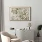 Plakat Vintage kwiaty 60x40 cm z ramą złotą z marginesem | MIRAT.