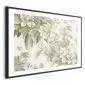 Plakat Vintage kwiaty 90x60 cm z ramą czarną z marginesem | MIRAT.