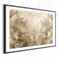 Plakat Rzeźbione ornamenty 42x29,7 cm z ramą czarną z marginesem | MIRAT.