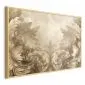 Plakat Rzeźbione ornamenty 42x29,7 cm z ramą złotą bez marginesu | MIRAT.