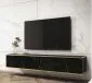 Szafka RTV KARL 175cm wisząca/stojąca czarny marmur glamour I sklep meblowy MIRAT. styl GLAMOUR