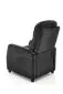 Fotel FELIPE 2 VELVET czarny z funkcją relaks | MIRAT. styl LOFT
