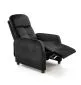 Fotel FELIPE 2 VELVET czarny z funkcją relaks | MIRAT. styl LOFT