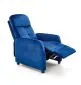 Fotel do salonu FELIPE 2 VELVET granatowy z funkcją relaks | MIRAT. styl LOFT