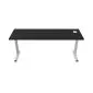 Biurko EASY SPACE C-LEG RC 180x60cm czarne grafitowe szerokie I sklep meblowy MIRAT.