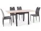 Stół rozkładany FLIP 80(160)x80 dąb artisan/czarny loftowy I sklep meblowy MIRAT. styl LOFT