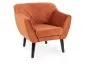 Fotel wypoczynkowy KARO 1 Velvet Cynamonowy / Wenge | MIRAT