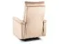 Beżowy fotel relaksacyjny z USB Neptun Velvet | MIRAT
