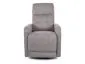 Szary fotel z funkcją pionizacji do małego salonu Otus II Brego | MIRAT