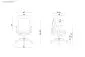 Fotel biurowy SCOPE LOW czarny z mechanizmem SYNCHRON | MIRAT. w stylu kolekcja