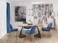 Krzesło tapicerowane K443 VELVET granatowe do jadalni i salonu | MIRAT. styl GLAMOUR, LOFT