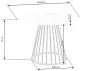 Stół okrągły BRODWAY 110x110 biały marmur/czarny designerski I sklep meblowy MIRAT. styl LOFT