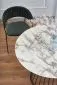 Stół okrągły BRODWAY 110x110 biały marmur/czarny designerski I sklep meblowy MIRAT. styl LOFT