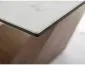 Stół BONUCCI CERAMIC 200(250)x98 biały marmur/orzech 12-osobowy I sklep meblowy MIRAT.