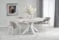Stół rozkładany VIVALDI 160(200)x89 biały marmur w stylu glamour | MIRAT.