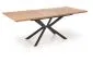 Stół rozkładany LEGARTO 160(200)x90 dąb/czarny na designerskiej podstawie | MIRAT. styl LOFT
