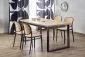 Stół rozkładany CANDIDO 160(310)x90 dąb wotan/czarny na metalowych nogach I sklep meblowy MIRAT. styl LOFT