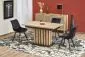 Stół rozkładany LAMELLO 160(210)x90 dąb artisan/czarny z lamelami I sklep meblowy MIRAT. styl LOFT